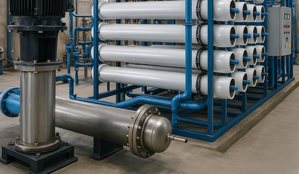 Industrial reverse osmosis plant designed for textile wastewater treatment and high-efficiency water recycling.