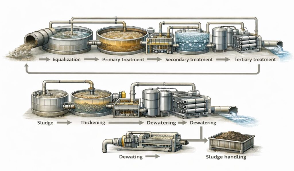 Industrial Wastewater Treatment Plant Working | Process