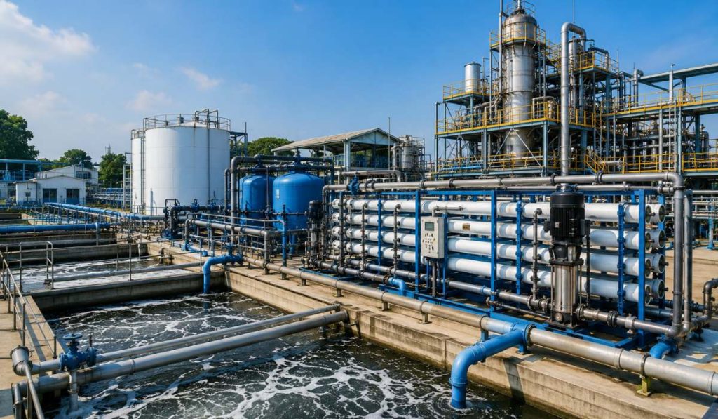 Industrial ETP and RO wastewater treatment plant for water reuse