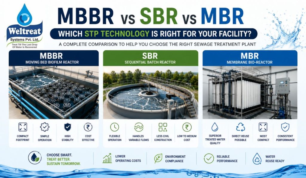 MBBR vs SBR vs MBR — Which STP Technology Is Right for You